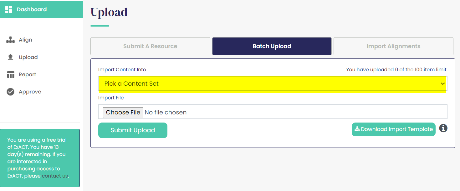 Bathc Upload