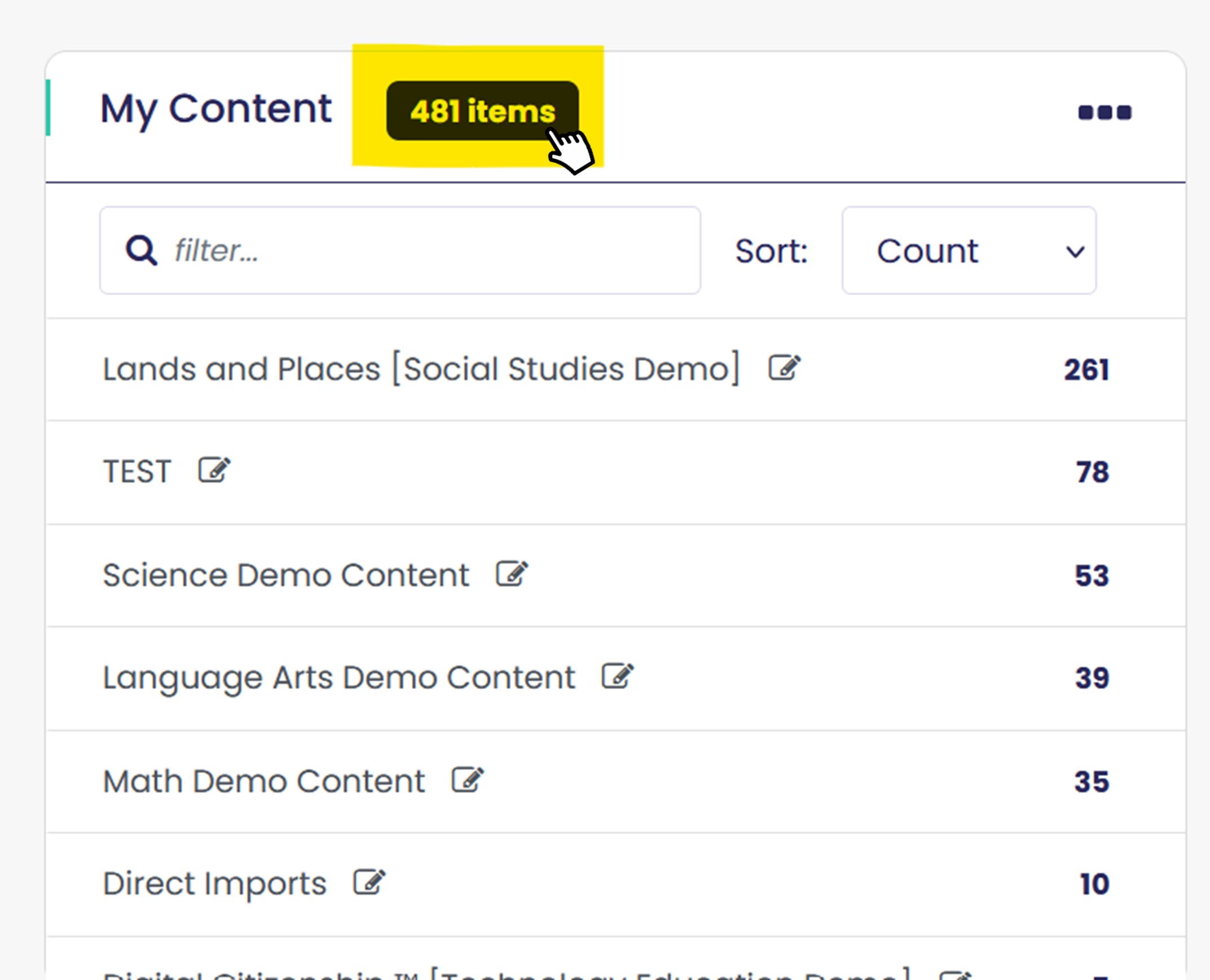 My Content